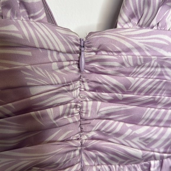 Lovers & Friends Venice Mini Dress in Lilac Floral Palm - Small - Picture 9 of 9